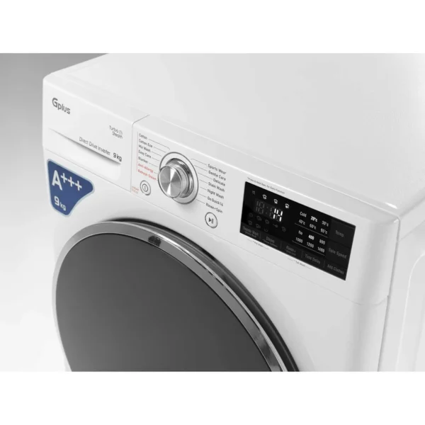 ماشین لباسشویی جی پلاس مدل GWM-P990W رنگ سفید - تصویر 3