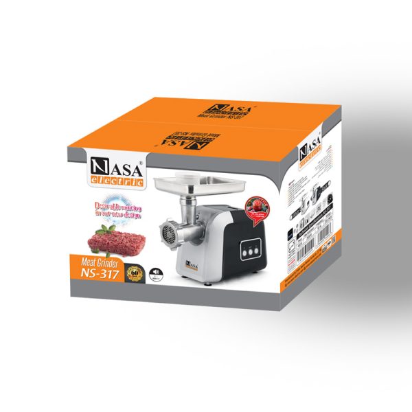 چرخ گوشت ناسا الکتریک مدل NS-317 رنگ مشکی - تصویر 4